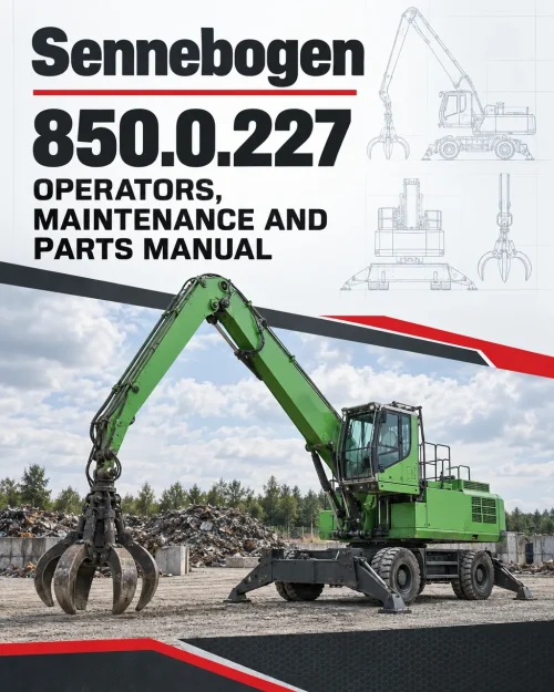 Sennebogen 850.0.227 Operators, Maintenance and Parts Manual