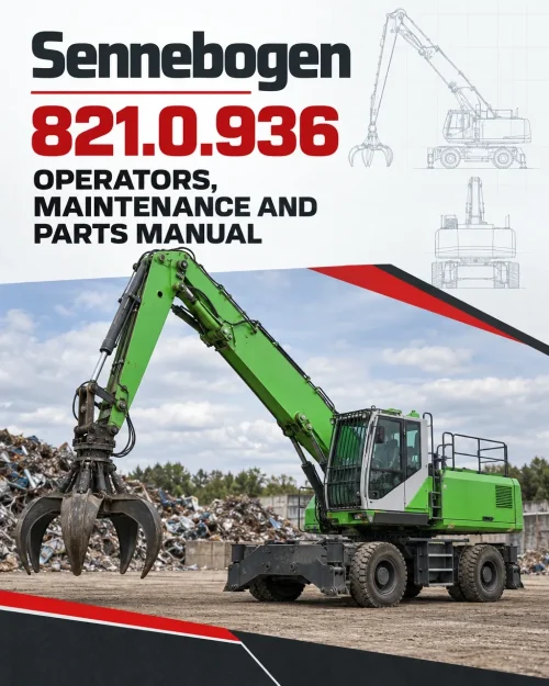 Sennebogen 821.0.936 Operators, Maintenance and Parts Manual