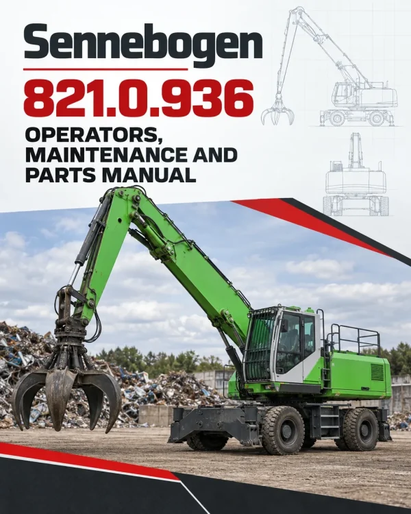 Sennebogen 821.0.936 Operators, Maintenance and Parts Manual Sennebogen 821.0.936 Operators, Maintenance and Parts Manual