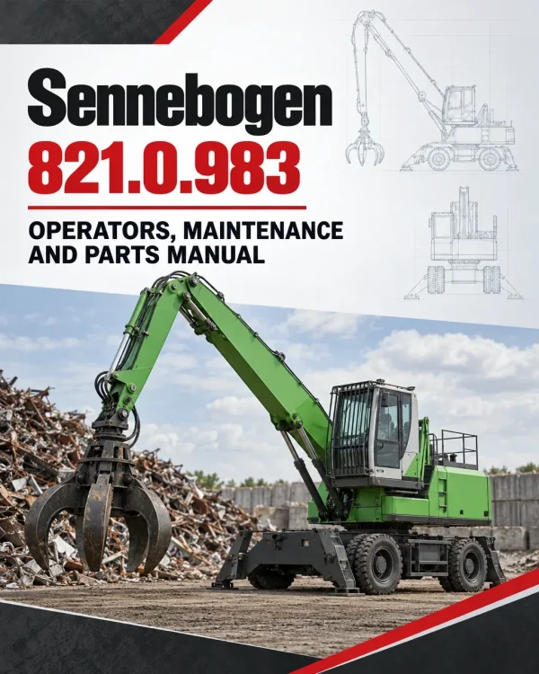 Sennebogen 821.0.983 Operators, Maintenance and Parts Manual Sennebogen 821.0.983 Operators, Maintenance and Parts Manual