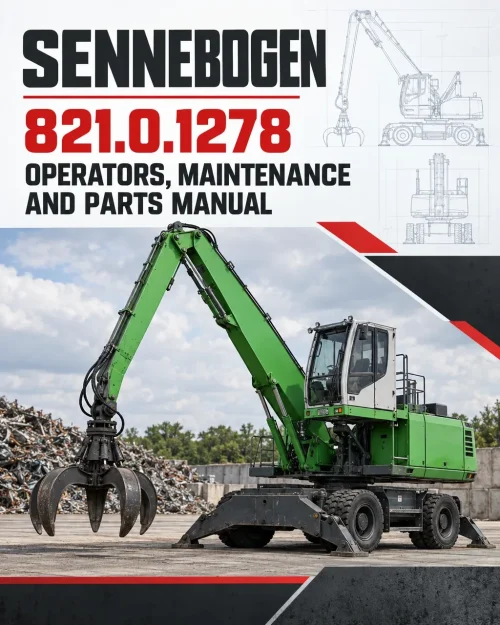 Sennebogen 821.0.1278 Operators, Maintenance and Parts Manual Sennebogen 821.0.1278 Operators, Maintenance and Parts Manual