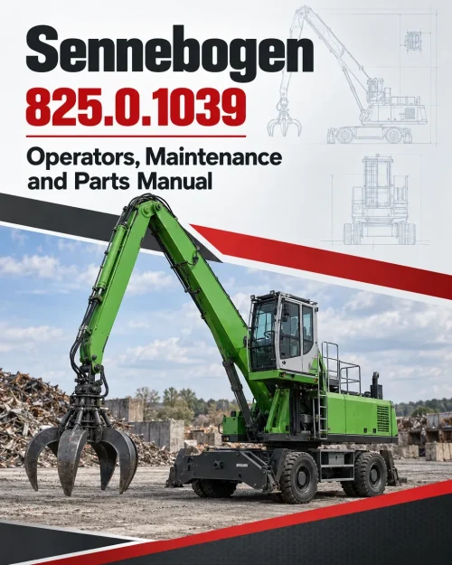 Sennebogen 825.0.1039 Operators, Maintenance and Parts Manual