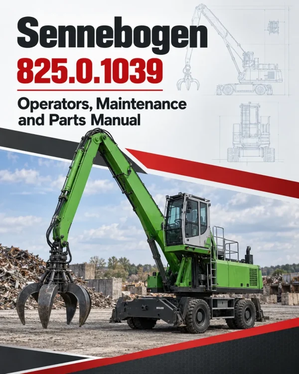 Sennebogen 825.0.1039 Operators, Maintenance and Parts Manual Sennebogen 825.0.1039 Operators, Maintenance and Parts Manual