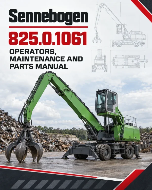Sennebogen 825.0.1061 Operators, Maintenance and Parts Manual Sennebogen 825.0.1061 Operators, Maintenance and Parts Manual