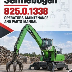 Sennebogen 825.0.1338 Operators, Maintenance and Parts Manual