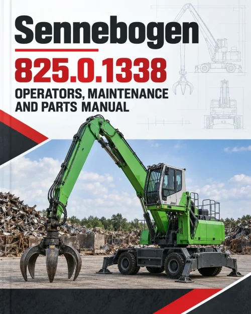 Sennebogen 825.0.1338 Operators, Maintenance and Parts Manual