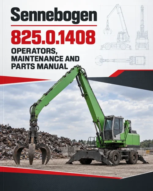 Sennebogen 825.0.1408 Operators, Maintenance and Parts Manual