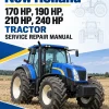 New Holland 170 HP, 190 HP, 210 HP, 240 HP Tractor Service Manual