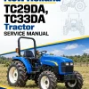 New Holland TC29DA, TC33DA Tractor Service Manual New Holland TC29DA, TC33DA Tractor Service Manual