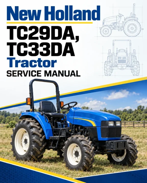 New Holland TC29DA, TC33DA Tractor Service Manual New Holland TC29DA, TC33DA Tractor Service Manual