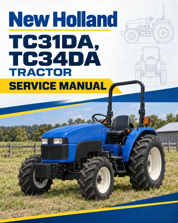 New Holland TC31DA, TC34DA Tractor Service Manual New Holland TC31DA, TC34DA Tractor Service Manual