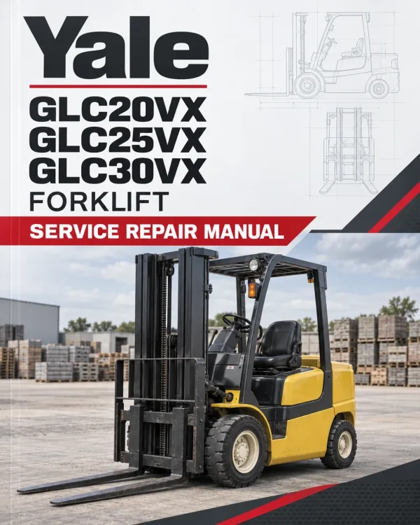 Yale GLC20VX, GLC25VX, GLC30VX Forklift A390 Service Repair Manual