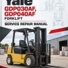 Yale GDP030AF, GDP040AF Forklift A810 Service Repair Manual Yale GDP030AF, GDP040AF Forklift A810 Service Repair Manual