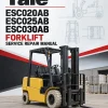 Yale ESC020AB, ESC025AB, ESC030AB Forklift A824 Service Repair Manual Yale ESC020AB, ESC025AB, ESC030AB Forklift A824 Service Repair Manual