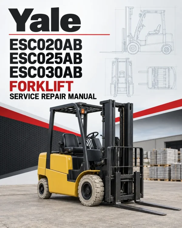 Yale ESC020AB, ESC025AB, ESC030AB Forklift A824 Service Repair Manual Yale ESC020AB, ESC025AB, ESC030AB Forklift A824 Service Repair Manual