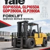 Yale GDP165DA, GLP165DA, GDP280DA, GLP280DA Forklift A876 Service Repair Manual
