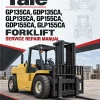 Yale GP135CA, GDP135CA, GLP135CA, GP155CA, GDP155CA, GLP155CA Forklift A878 Service Repair Manual