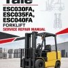 Yale ESC030FA, ESC035FA, ESC040FA Forklift A883 Service Repair Manual Yale ESC030FA, ESC035FA, ESC040FA Forklift A883 Service Repair Manual