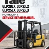 Yale GLP20LX, GDP20LX, GLP25LX, GDP25LX Forklift A974 Service Repair Manual Yale GLP20LX, GDP20LX, GLP25LX, GDP25LX Forklift A974 Service Repair Manual