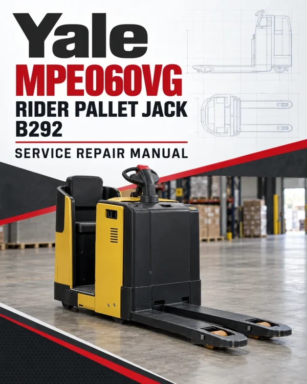 Yale MPE060VG Rider Pallet Jack B292 Service Repair Manual