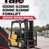 Yale GC030AF, GLC030AF, GC040AF, GLC040AF Forklift B809 Service Repair Manual