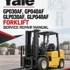 Yale GP030AF, GP040AF, GLP030AF, GLP040AF Forklift B810 Service Repair Manual