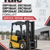 Yale ERP16AAF, ERC16AAF, ERP18AAF, ERC18AAF, ERP20AAF, ERC20AAF Forklift B814 Service Repair Manual
