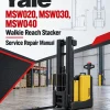 Yale MSW020, MSW030, MSW040 Walkie Reach Stacker B820 Service Repair Manual