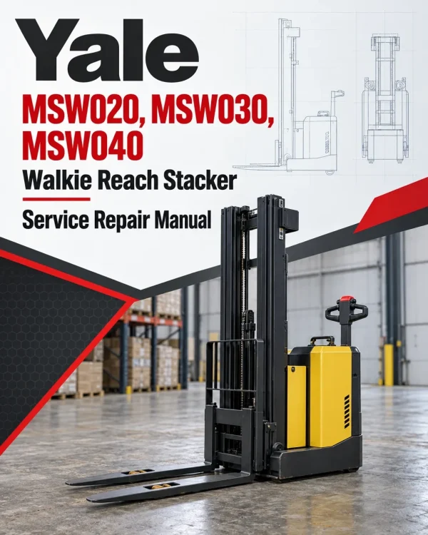 Yale MSW020, MSW030, MSW040 Walkie Reach Stacker B820 Service Repair Manual