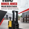 Yale MRW020, MRW030 Walkie Reach Stacker B821 Service Repair Manual Yale MRW020, MRW030 Walkie Reach Stacker B821 Service Repair Manual