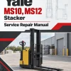 Yale MS10, MS12 Stacker B846 Service Repair Manual