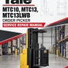 Yale MTC10, MTC13, MTC13LWB Order Picker B868 Service Repair Manual Yale MTC10, MTC13, MTC13LWB Order Picker B868 Service Repair Manual