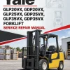 Yale GLP20VX, GDP20VX, GLP25VX, GDP25VX, GLP35VX, GDP35VX Forklift B875 Service Repair Manual