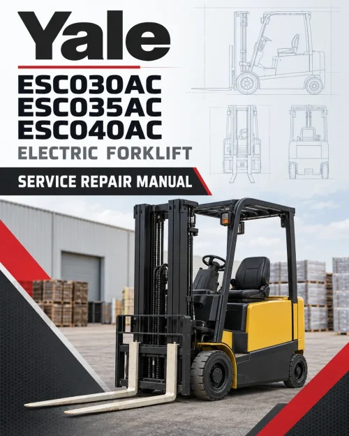 Yale ESC030AC, ESC035AC, ESC040AC Electric Forklift B883 Service Repair Manual Yale ESC030AC, ESC035AC, ESC040AC Electric Forklift B883 Service Repair Manual