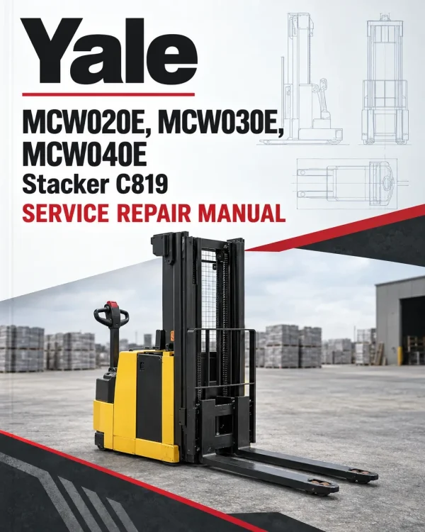 Yale MCW020E, MCW030E, MCW040E Stacker C819 Service Repair Manual Yale MCW020E, MCW030E, MCW040E Stacker C819 Service Repair Manual