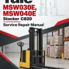 Yale MSW030E, MSW040E Stacker C820 Service Repair Manual Yale MSW030E, MSW040E Stacker C820 Service Repair Manual
