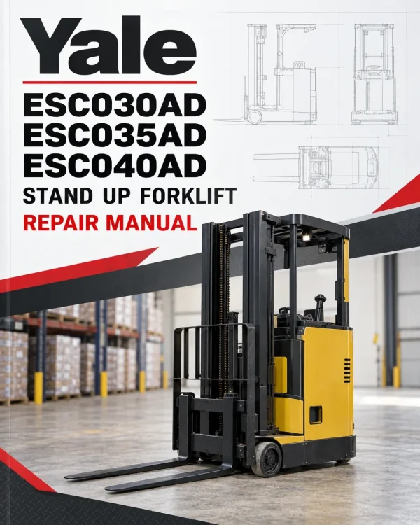 Yale ESC030AD, ESC035AD, ESC040AD Stand Up Forklift C883 Series Repair Manual Yale ESC030AD, ESC035AD, ESC040AD Stand Up Forklift C883 Series Repair Manual