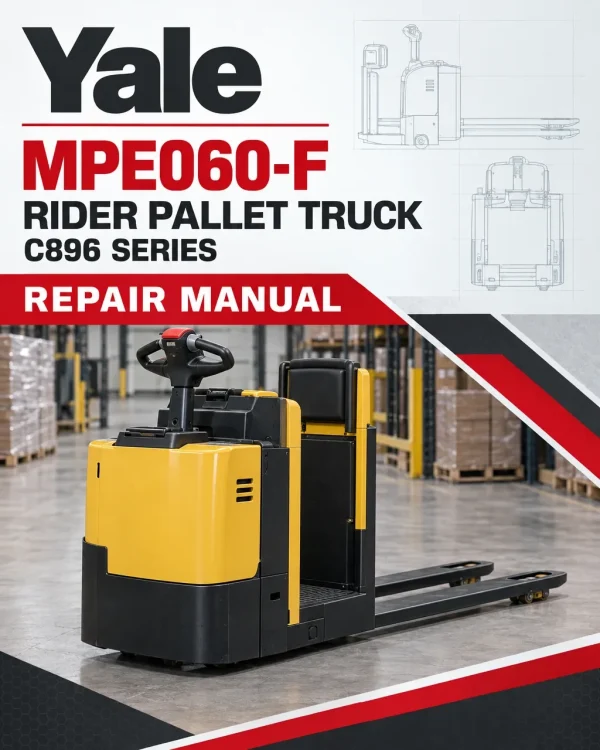Yale MPE060-F Rider Pallet Truck C896 Series Repair Manual