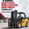 Yale GDP170VX, GDP175VX36, GDP190VX Forklift C909 Series Repair Manual