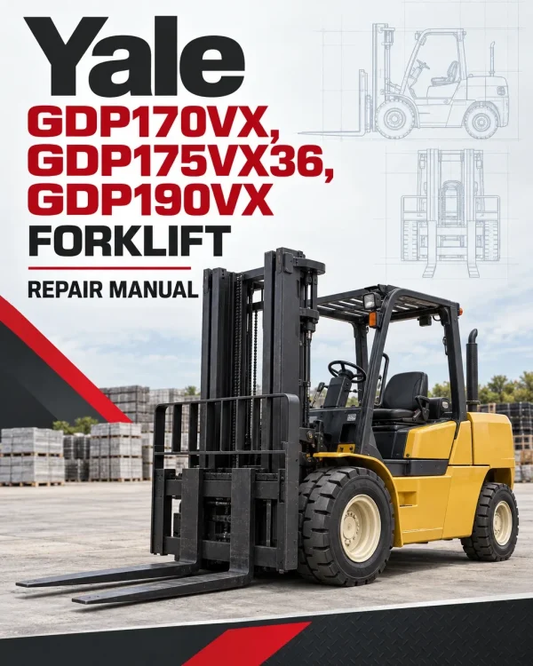 Yale GDP170VX, GDP175VX36, GDP190VX Forklift C909 Series Repair Manual