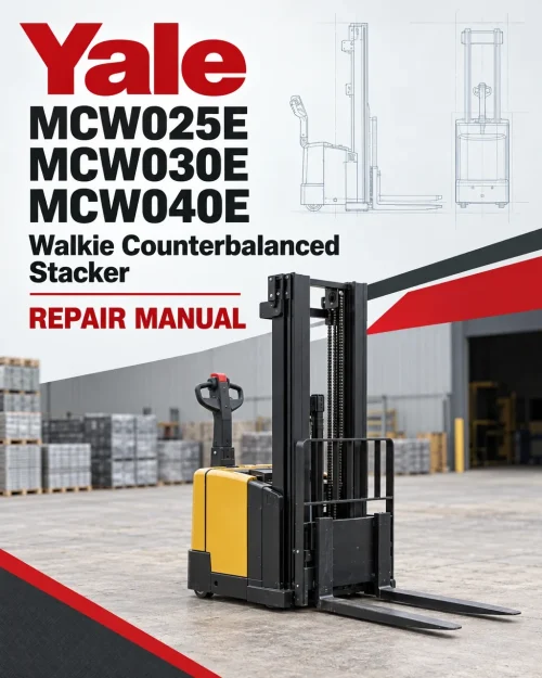 Yale MCW025E, MCW030E, MCW040E Walkie Counterbalanced Stacker D819 Series Repair Manual Yale MCW025E, MCW030E, MCW040E Walkie Counterbalanced Stacker D819 Series Repair Manual