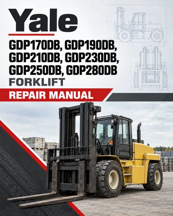 Yale GDP170DB, GDP190DB, GDP210DB, GDP230DB, GDP250DB, GDP280DB Forklift D877 Series Repair Manual