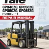 Yale GP040ZG, GP050ZG, GP060ZG, GP065ZG Forklift E177 Series Repair Manual Yale GP040ZG, GP050ZG, GP060ZG, GP065ZG Forklift E177 Series Repair Manual