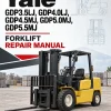 Yale GDP3.5LJ, GDP4.0LJ, GDP4.5MJ, GDP5.0MJ, GDP5.5MJ Forklift E813 Series Repair Manual