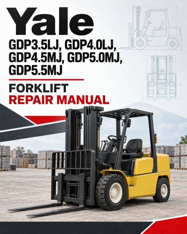 Yale GDP3.5LJ, GDP4.0LJ, GDP4.5MJ, GDP5.0MJ, GDP5.5MJ Forklift E813 Series Repair Manual