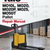 Yale MO10L, MO20, MO20P, MO25, MO50T Pallet E857 Series Repair Manual