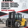 Yale GDP190DC, GDP210DC, GDP230DC, GDP230DCS, GDP250DC, GDP280DC Forklift E876 Series Repair Manual