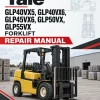 Yale GLP40VX5, GLP40VX6, GLP45VX6, GLP50VX, GLP55VX Forklift F813 Series Repair Manual
