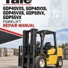 Yale GDP40VX5, GDP40VX6, GDP45VX6, GDP50VX, GDP55VX Forklift F813 Series Repair Manual