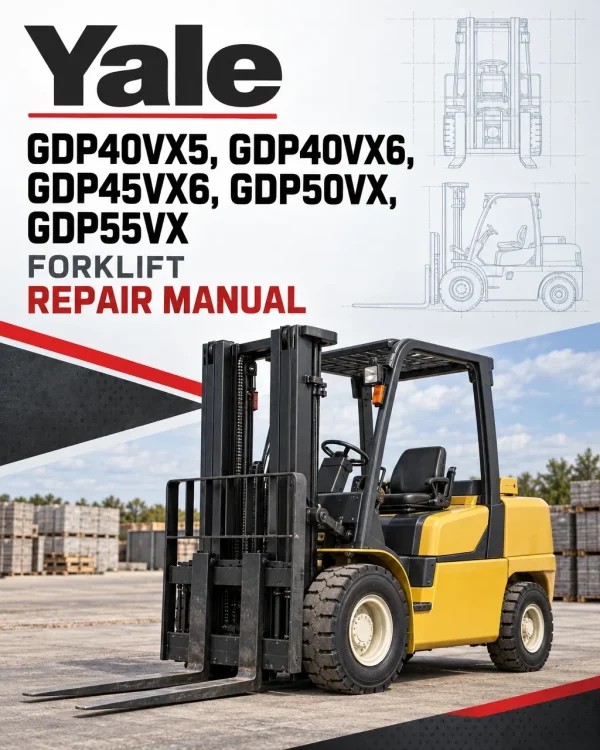 Yale GDP40VX5, GDP40VX6, GDP45VX6, GDP50VX, GDP55VX Forklift F813 Series Repair Manual